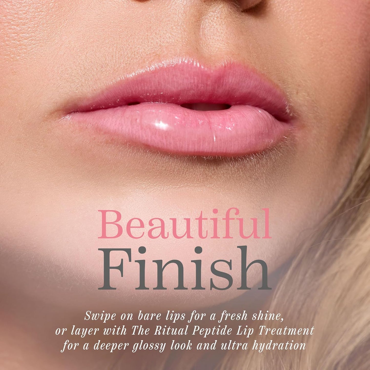 Côte Beauty's Peptide Lip Shine in Lyla, Ultra Hydrating & Long-Lasting Coral Plumping Lip Gloss for Women with Hyaluronic Acid, Shea Butter & Jojoba Oil, Vegan & Cruelty-Free, 0.12 Fl Oz