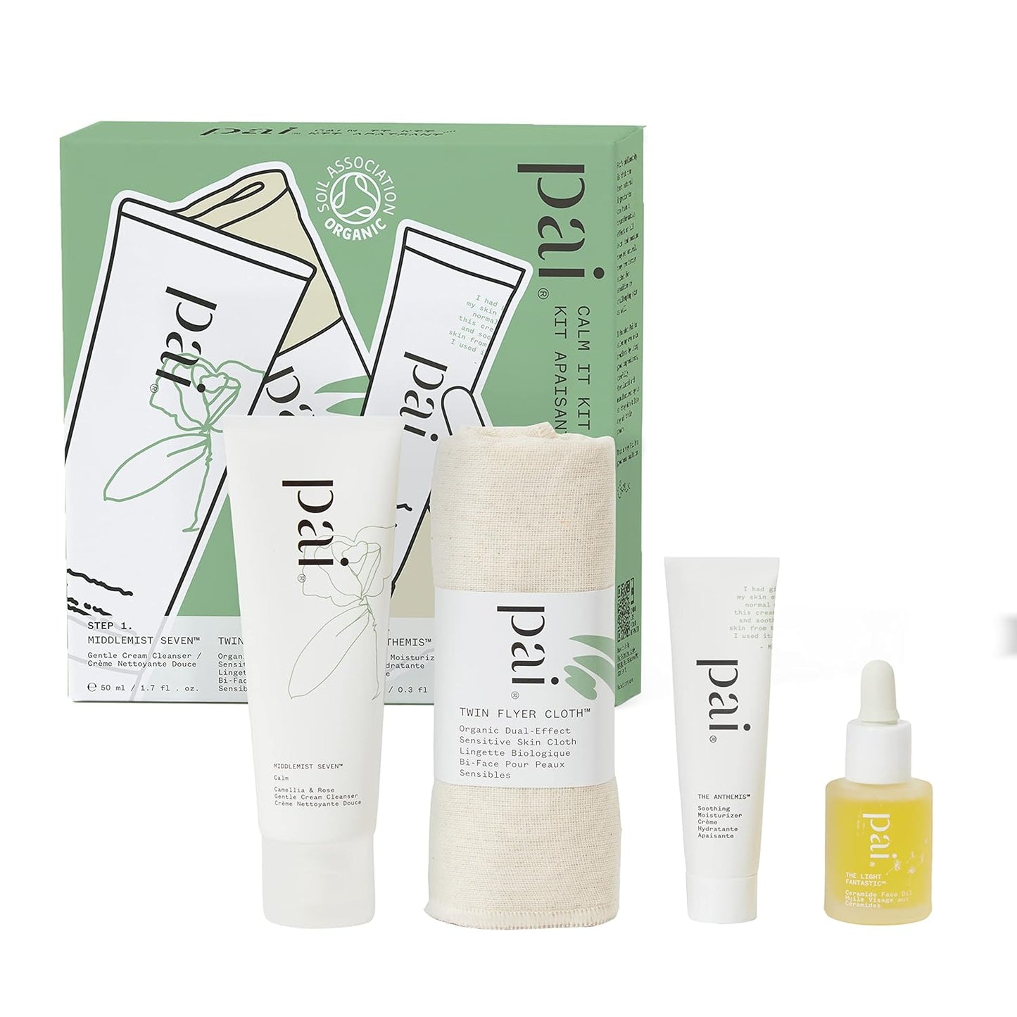 Pai Skincare - Organic 3-Step Calm It Kit For A Soothed Complexion | Natural, Vegan, Sensitive Skincare