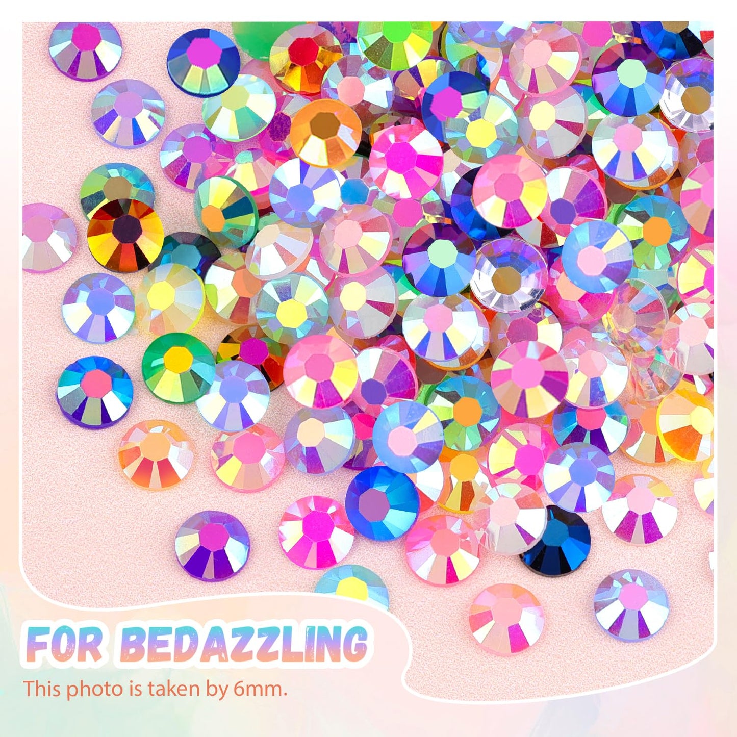 12600Pcs Resin Jelly Rhinestones with Tweezers for Crafting, Multi Colors 4mm Non Hotfix Flatback Gems, Bedazzling Crystal for DIY Crafts Clothing Tumblers Mugs Shoes Decor Nail Art