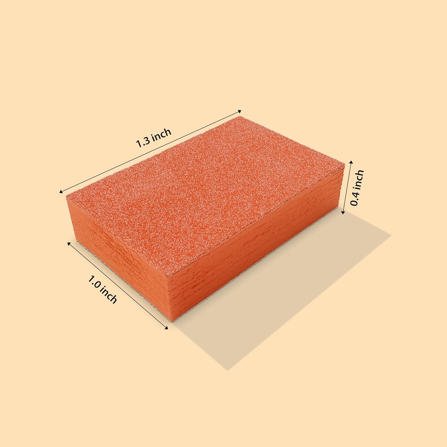 Moray Mini Nail Buffer Blocks - 180/240 Grit Professional Salon Orange Buffers - Buff Nails Prior to Application of Gel Polish, 50 Count