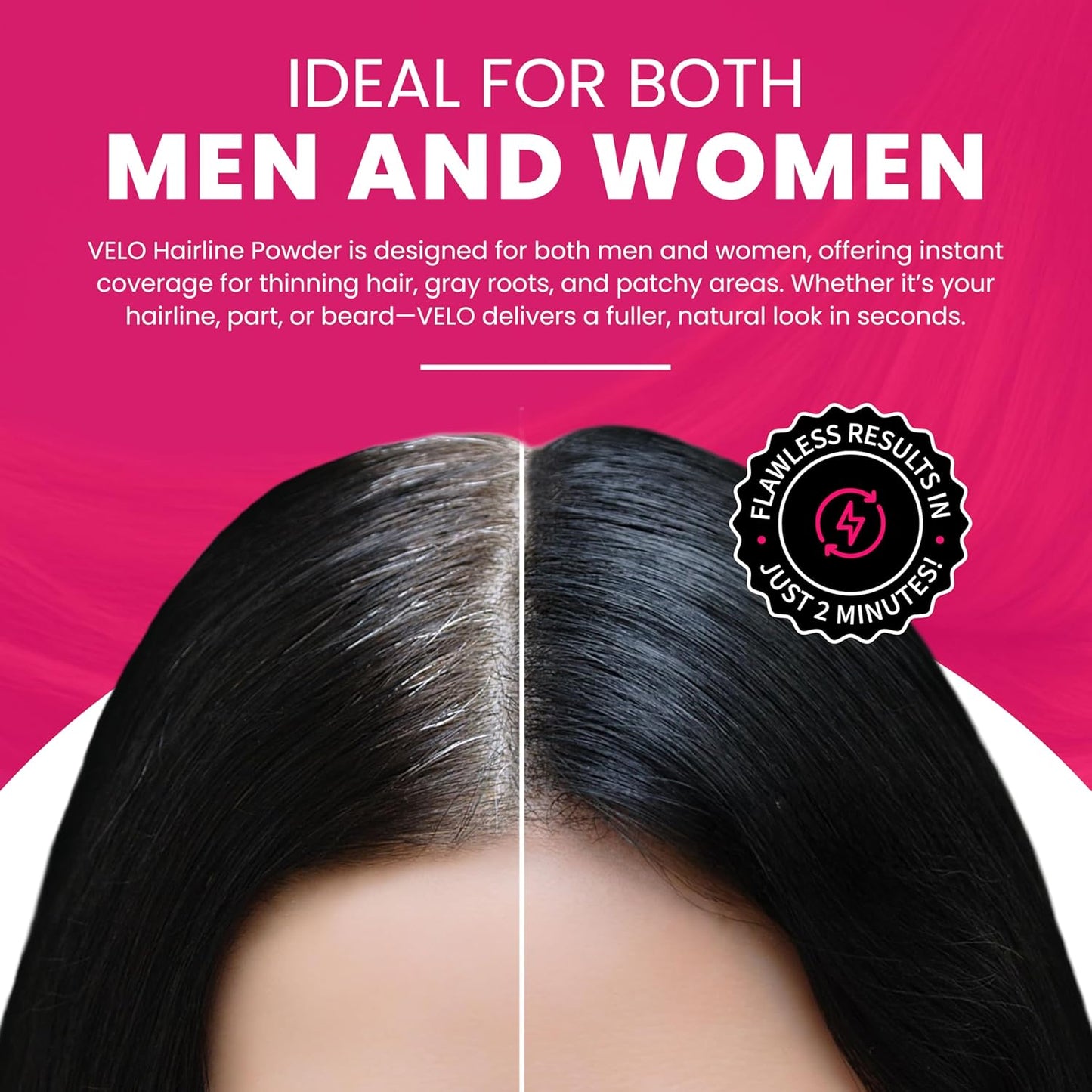 VELO Hairline Powder–MEDIUM BLONDE Hair Root Touch Up Powder for Women & Men–Instantly Covers Gray Hair, Thinning Hair & Bald Spots–Sweatproof Root Cover Up–Puff & Mirror Compact, 13 Shades