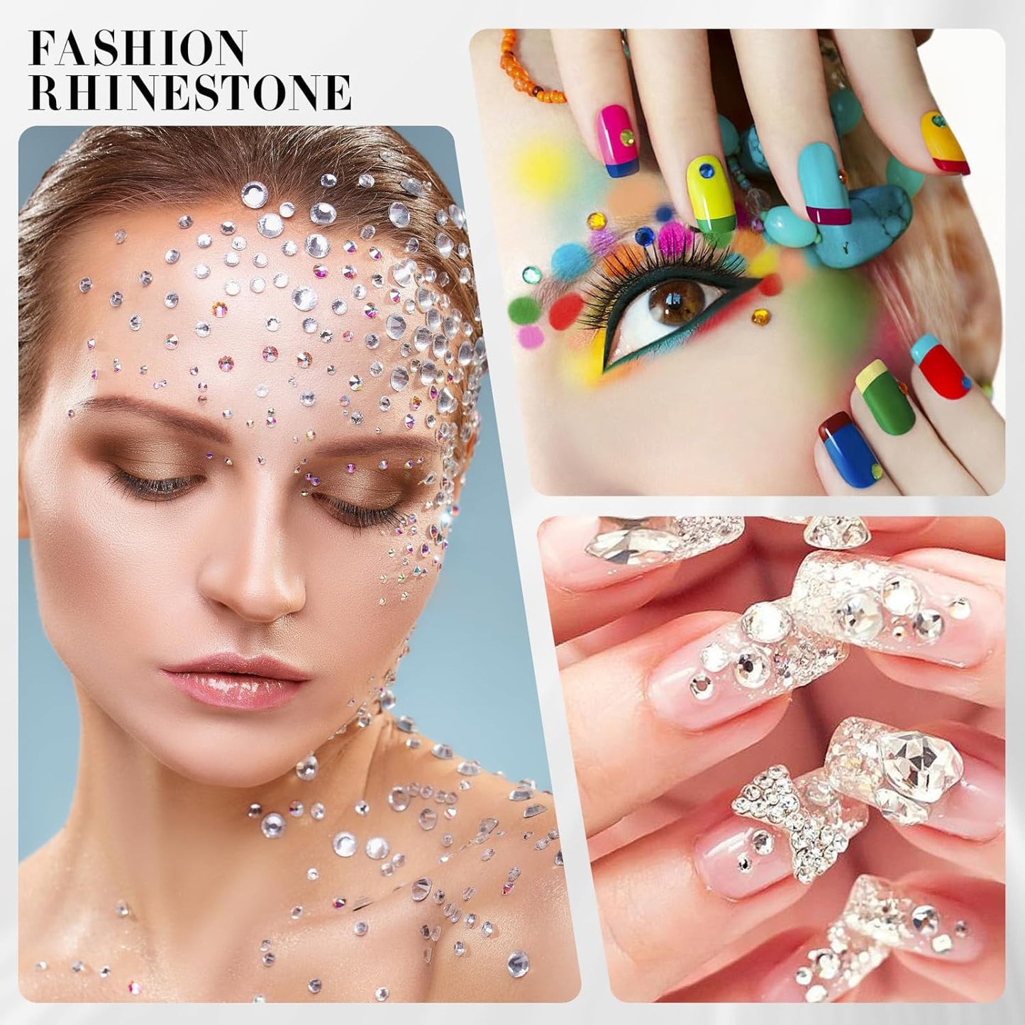 Novani Malachite Green Rhinestones 1440pcs Flat Back Round Rhinestone Style 2088 Sparkly Crystal Gemstones for Nail Art and Crafting SS16,3.8-4.0mm