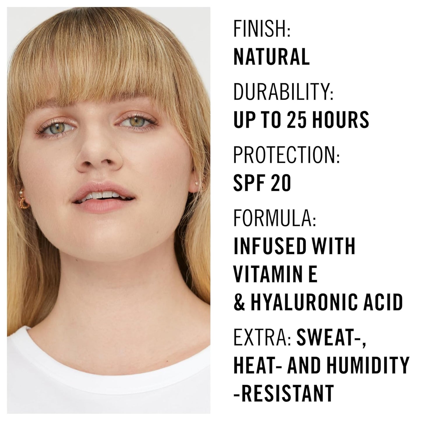 Rimmel London Lasting Finish 25HR - 103 True Ivory - Foundation, 25-Hour Wear, Full Coverage, Waterproof, 1oz