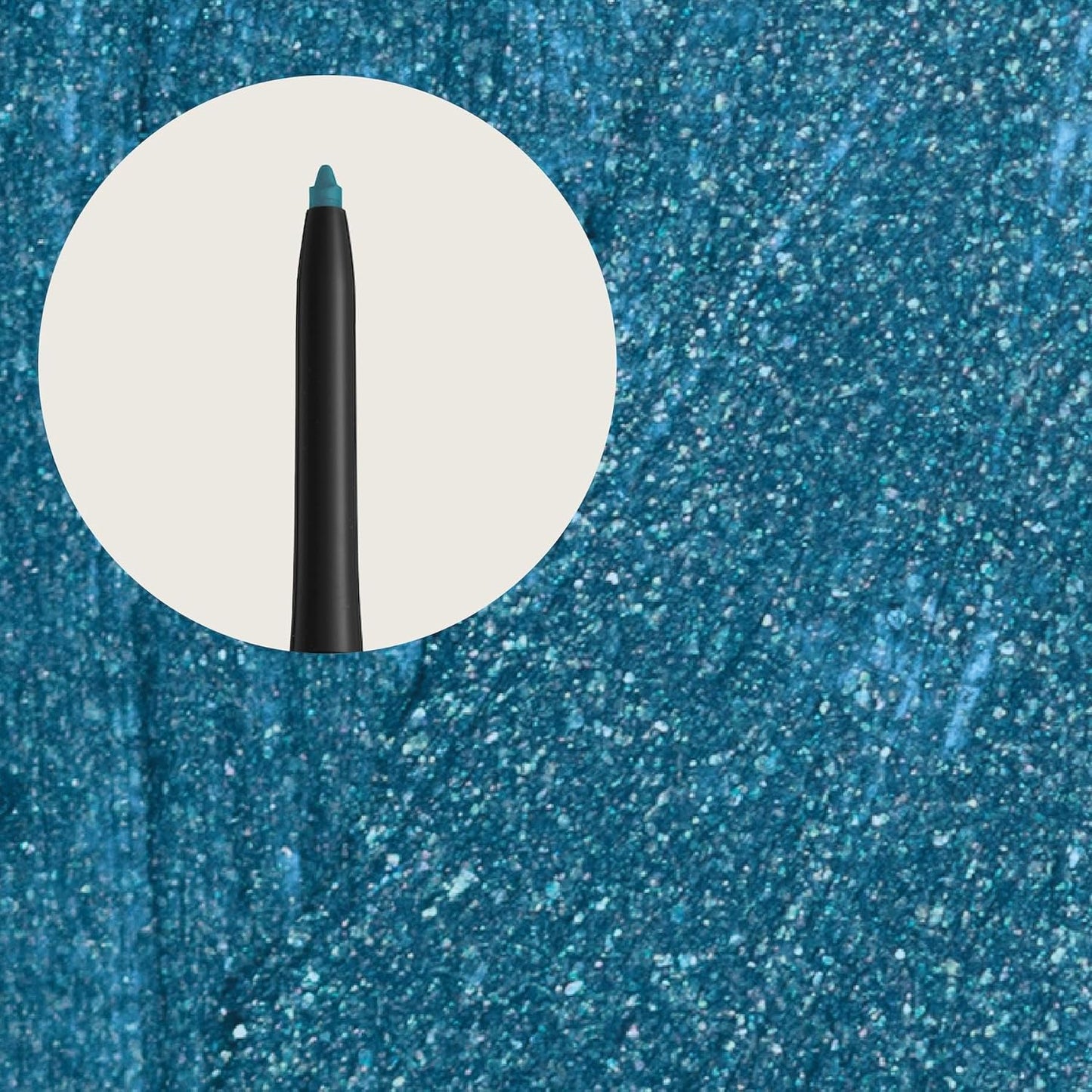 Hypoallergenic Waterproof Eyeliner - Fragrance Free Metallic Eye liner - Vegan and Cruelty Free Eye Pencil - Eyeliner Pencil for Sensitive Eyes (Blue Ice)