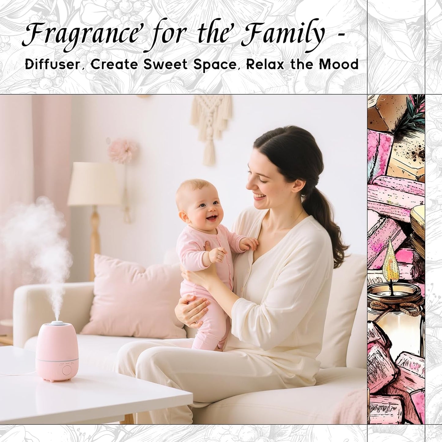 HIQILI Bubble Gum Fragrance Oil for Candle, Soap & Bath Bombs Making, Long Lasting Candy Scents, Home Diffuser Use - 1 Fl Oz