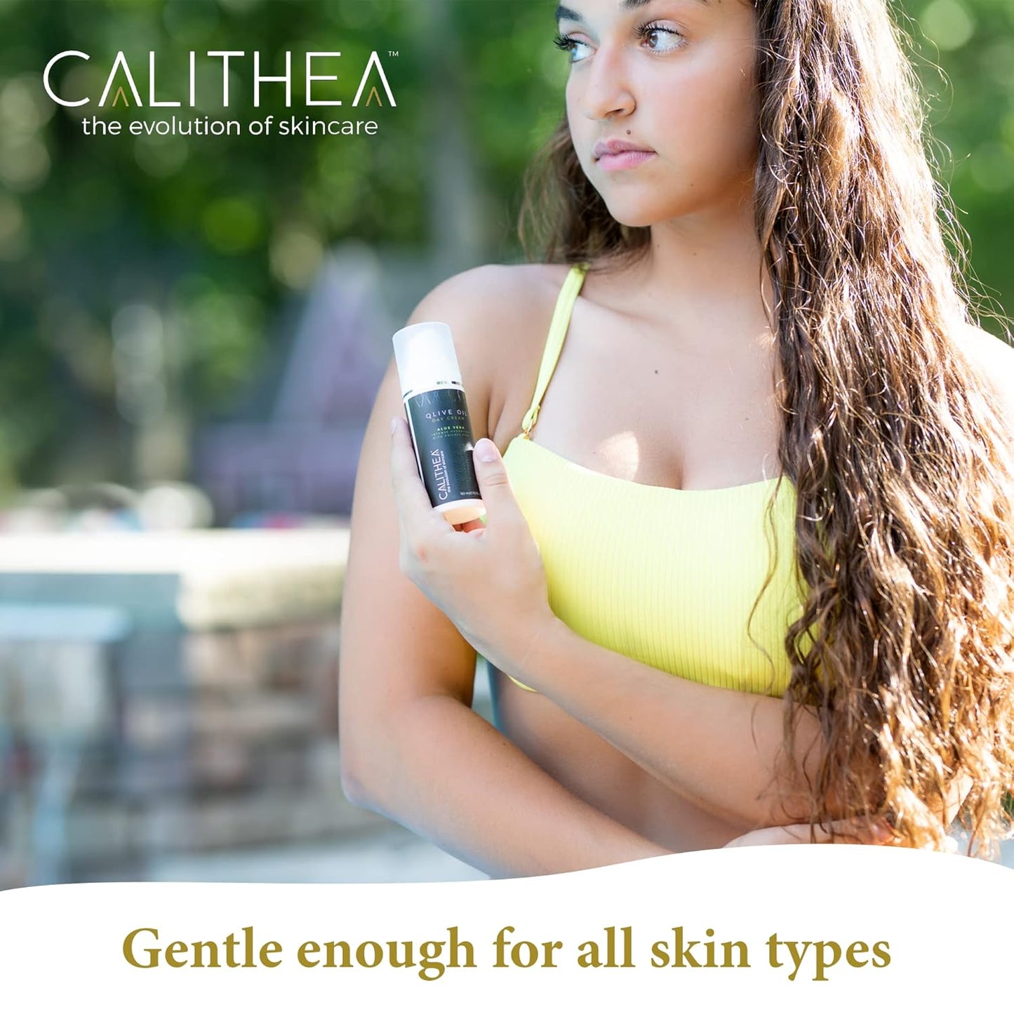 Calithea Day Cream Facial Moisturizer for Healthy, Glowing, Balanced Skin with Aloe Vera, Prickly Pear, Olive Oil