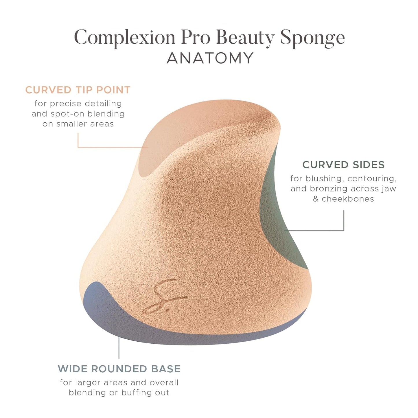 Original Beauty Blender Makeup Sponge Applicator for Powder, Cream & Liquid, Beauty Tools Puff, Streak Free Application, Vegan, Cruelty Free Made in USA, Peach