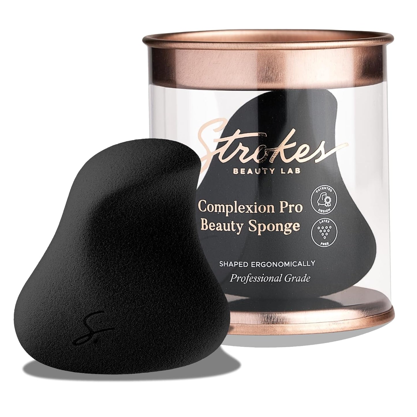 Original Beauty Blender Makeup Sponge Applicator for Powder, Cream & Liquid, Beauty Tools Puff, Streak Free Application, Vegan, Cruelty Free Made in USA, Black