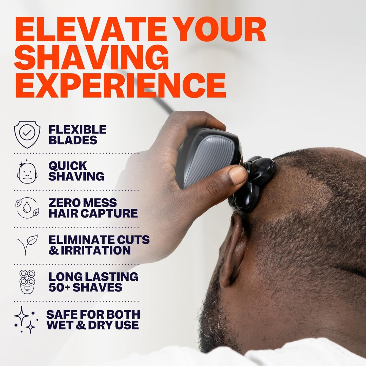 Freebird FlexSeries Official Blade 1 Pack Refills - No Irritation, Razor Bumps or Ingrown Hairs, Ultra-Sharp, Durable, ScalpSafe Design, QuickSnap Install, for 50 Shaves, Compatible with FlexSeries