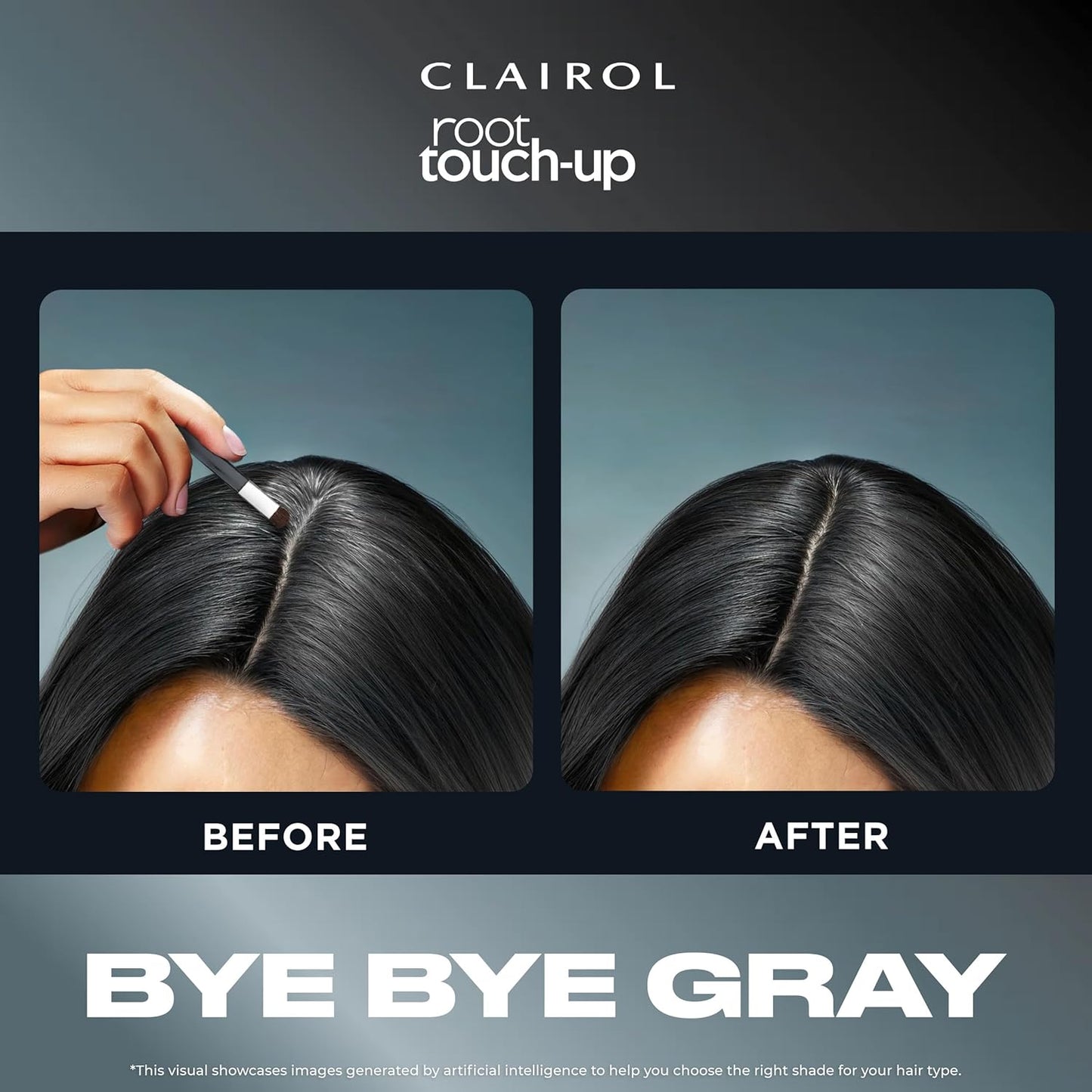 Clairol Root Touch-Up Temporary Concealing Powder, Black Hair Color, Pack of 3