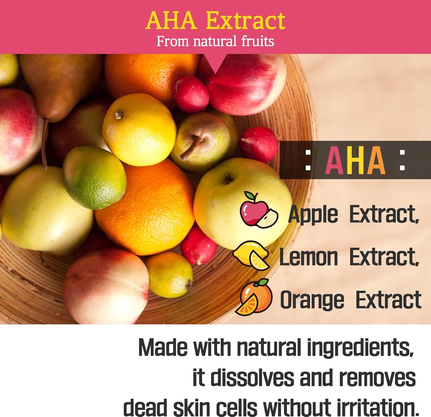 Apple AHA Essence Pad, Green Apple, with AHA, Toner pad, Soothing and Peeling, 60 vegan sheets-for sensitive skin, Hydrating care