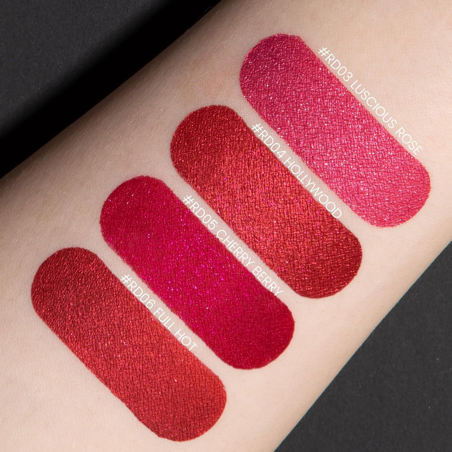 FOCALLURE Metallic Liquid Lipstick,Non Stick Cup Lip Gloss,High Impact Lip Color with Transfer-proof Wear,Long Lasting & Waterproof Lipstick Makeup for Women,RD03 LUSCIOUS ROSE