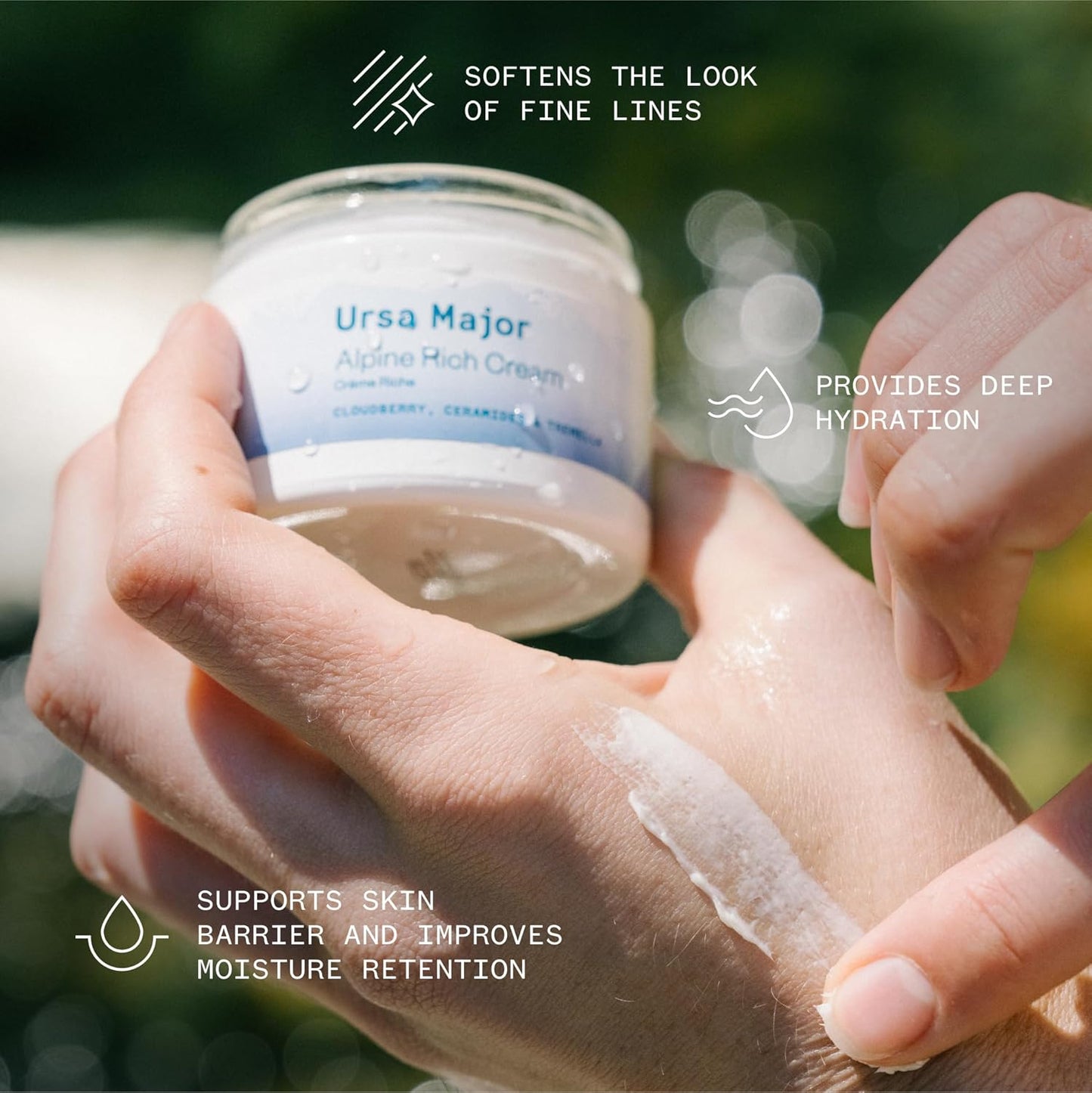 Ursa Major Alpine Rich Cream | Deeply Hydrating & Moisturizing Natural Face Lotion | Supports Skin Barrier and Targets Fine Lines | Vegan, Non-Toxic, Cruelty-Free | 1.69 ounce