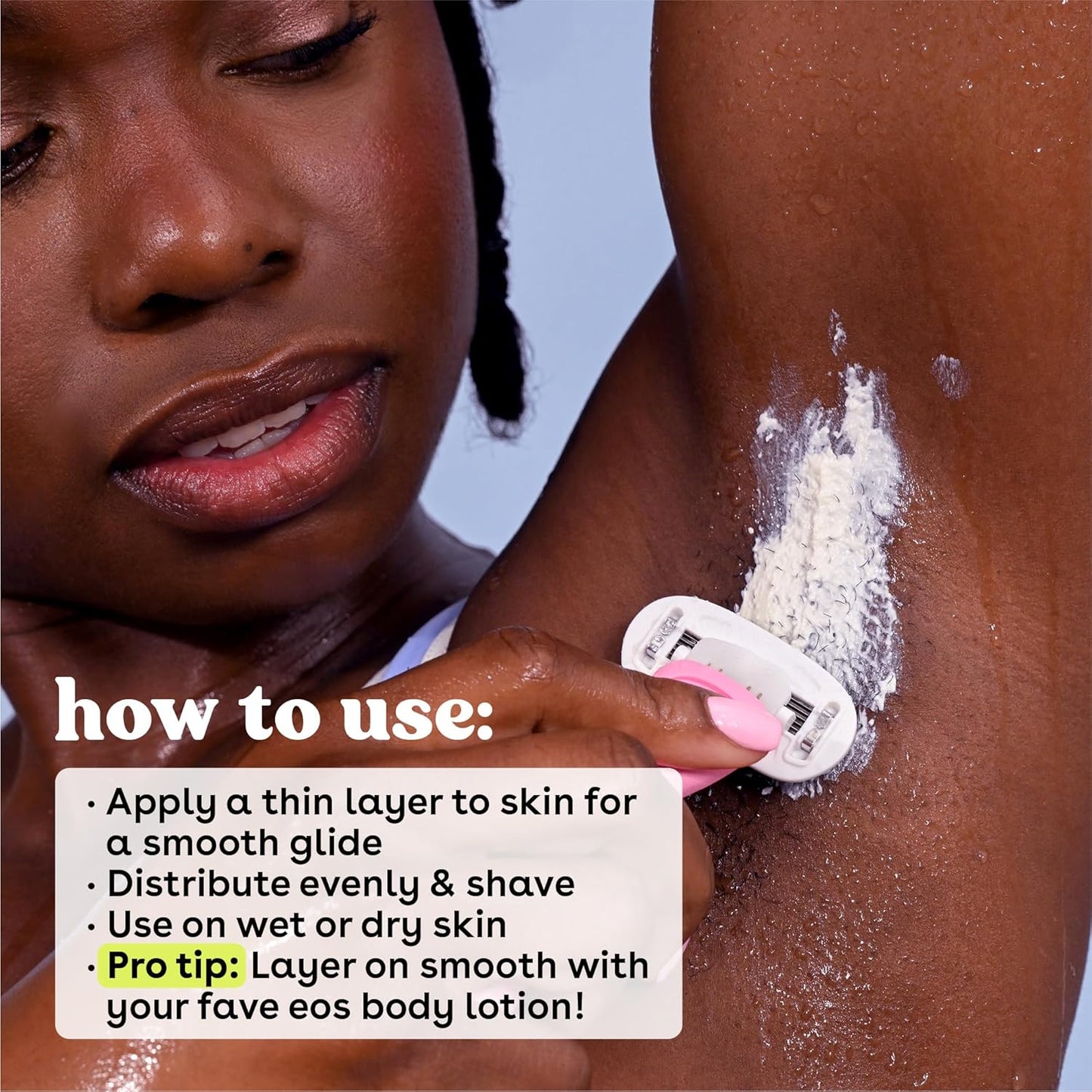 eos Shea Better Shave Cream- Pomegranate Raspberry, Shea Butter Skincare, Shaving Cream for Women, 14 fl oz, 2-Pack