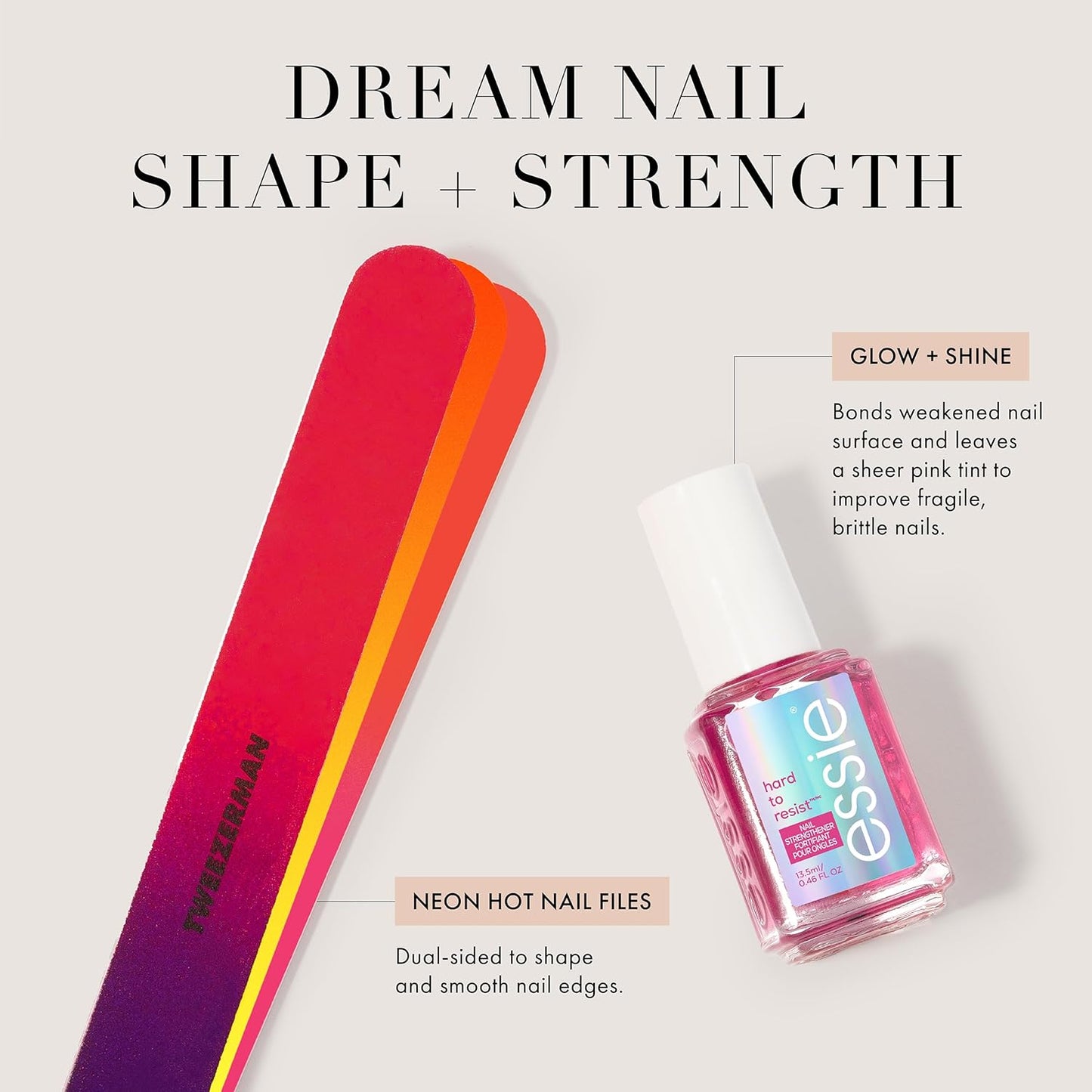 Dream Nail Length & Shape: HTR Glow & Shine , Neon Nail File Pack