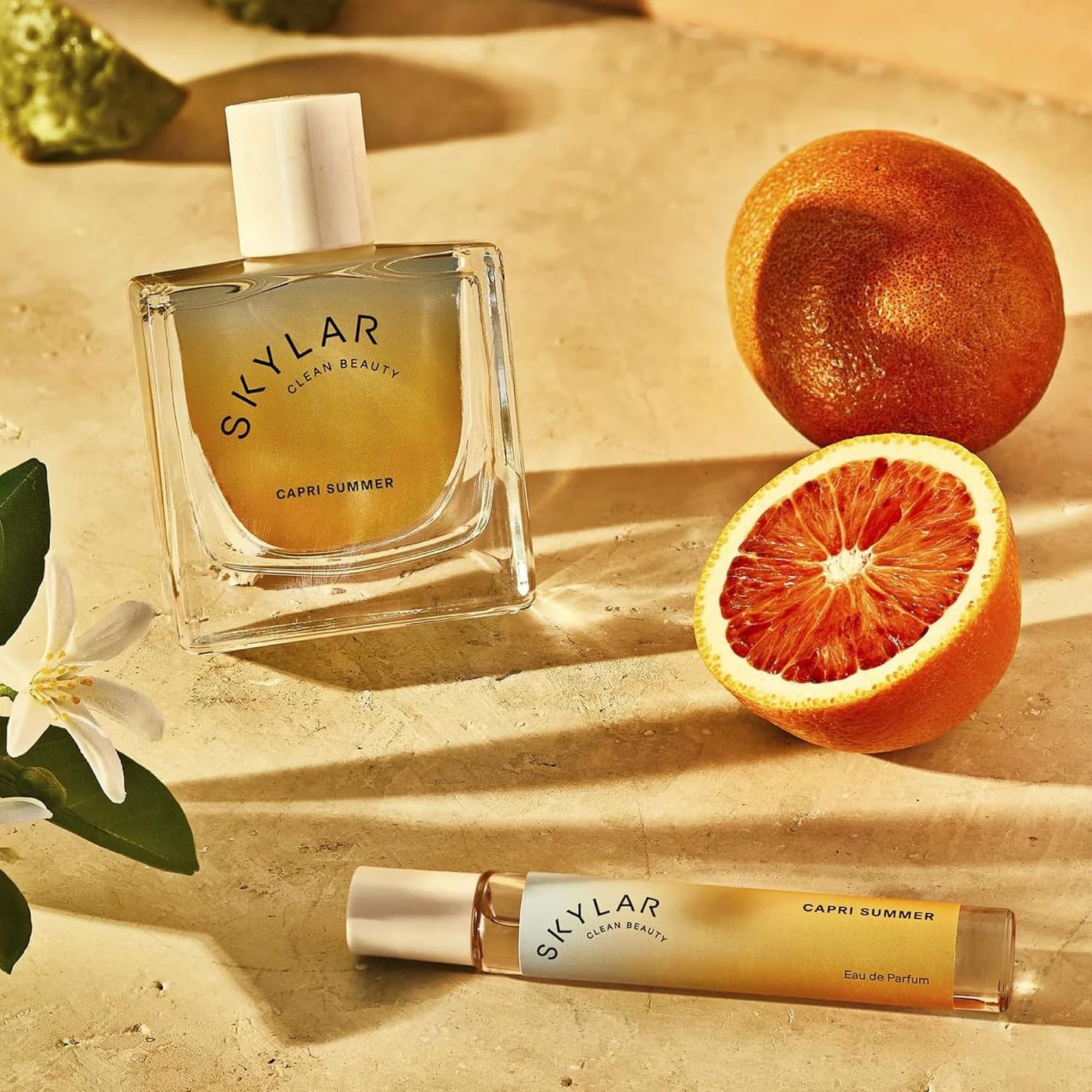 Skylar Capri Summer Eau de Parfum - Hypoallergenic & Clean Perfume for Women & Men, Vegan & Safe for Sensitive Skin - Fruity Citrus Perfume, Bergamot, Neroli & Blood Orange - 50mL /1.7 Fl oz