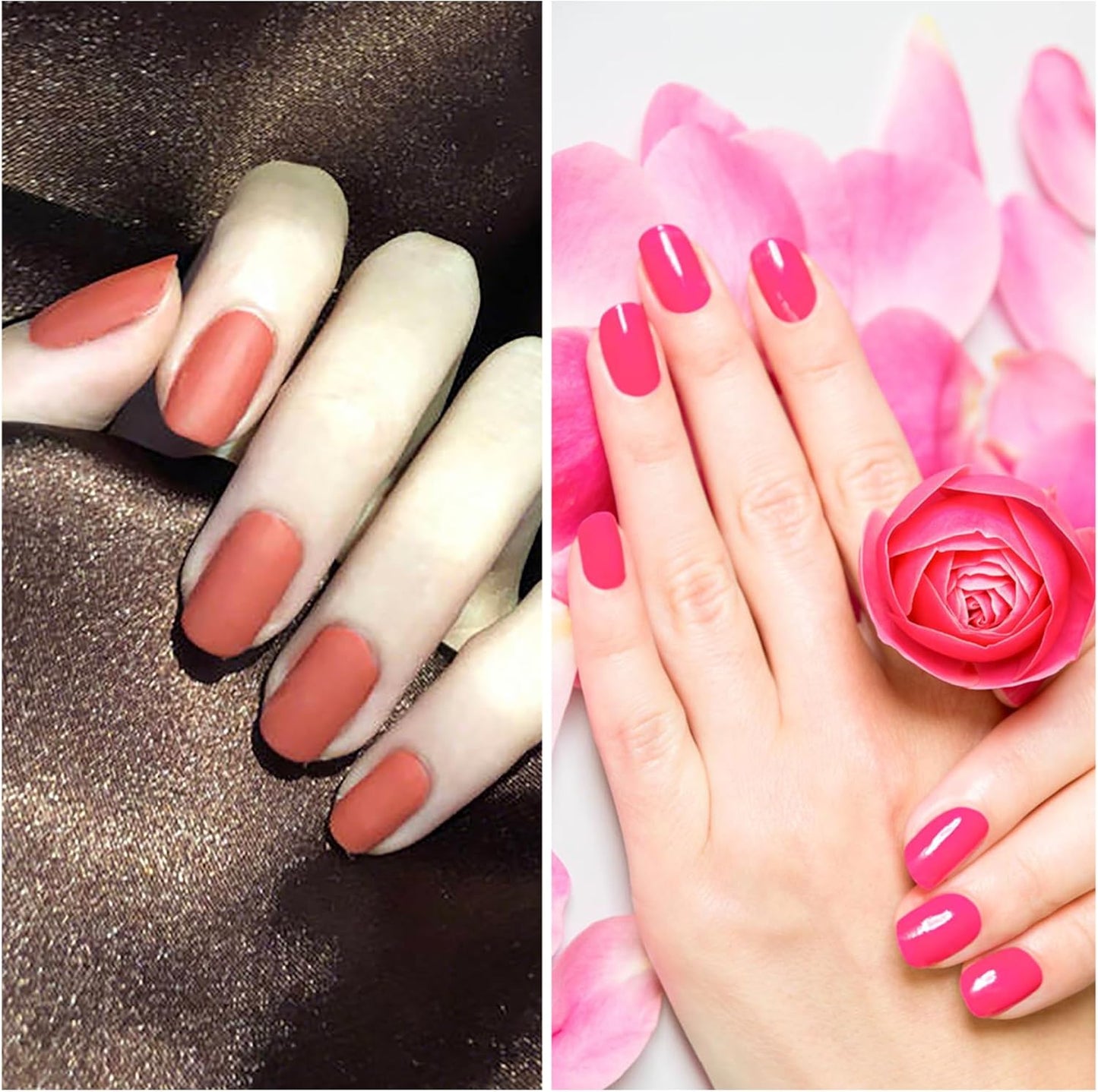 DANNEASY 24 Sheets Nail Polish Stickers - Light Color Full Nail Wraps Stick on Nail Polish Strips Gel Nail Strips Self Adhesive Manicure Fingernail Sticker Nails for Women with File, Cuticle Stick