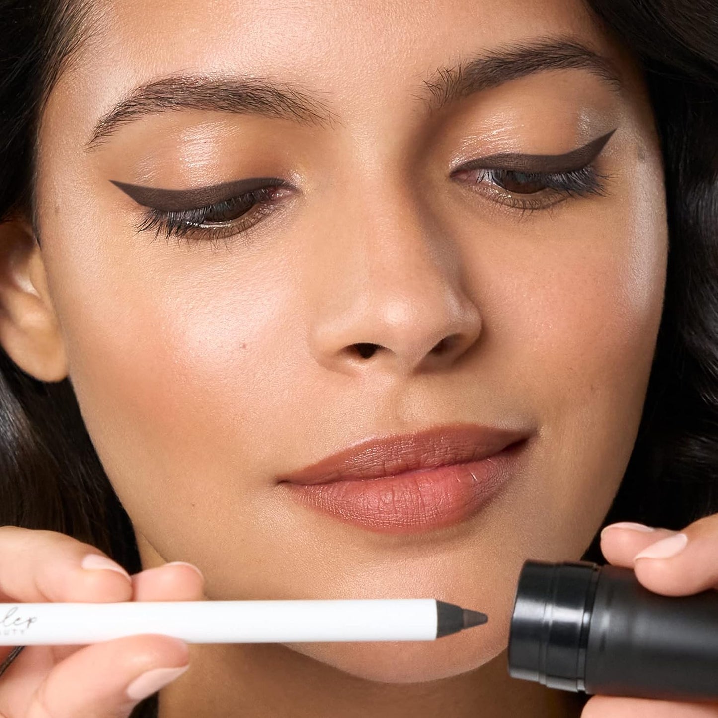 Julep Makeup Pencil Sharpener (Torpedo) + When Pencil Met Gel Sharpenable Multi-Use Longwear Eyeliner, Rich Brown