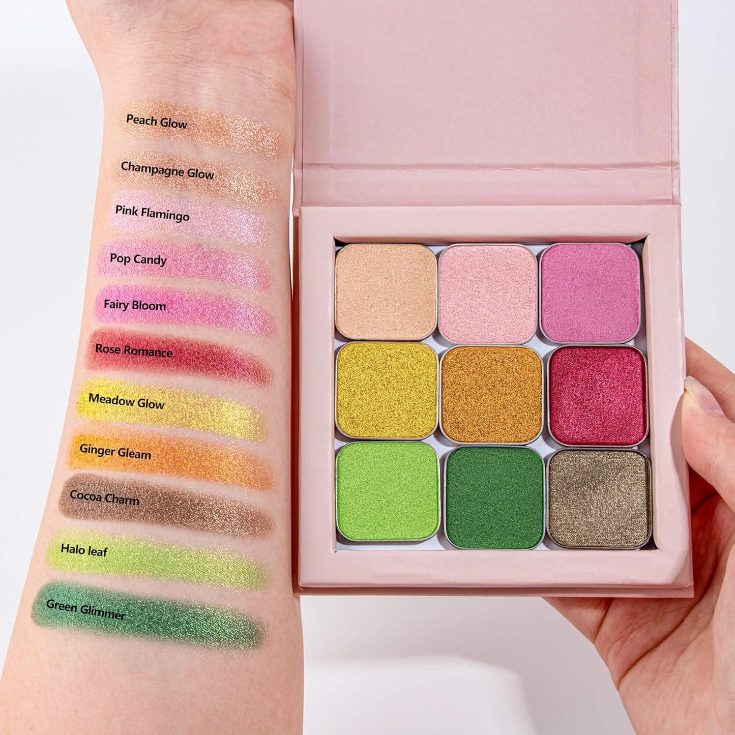 Single Pink Eyeshadow Matte Shimmer Highly Pigmented Blendable Longwear Powder in Magnetic Refill Pan for Custom Palette Easy to Apply and Remove (Pop Candy)