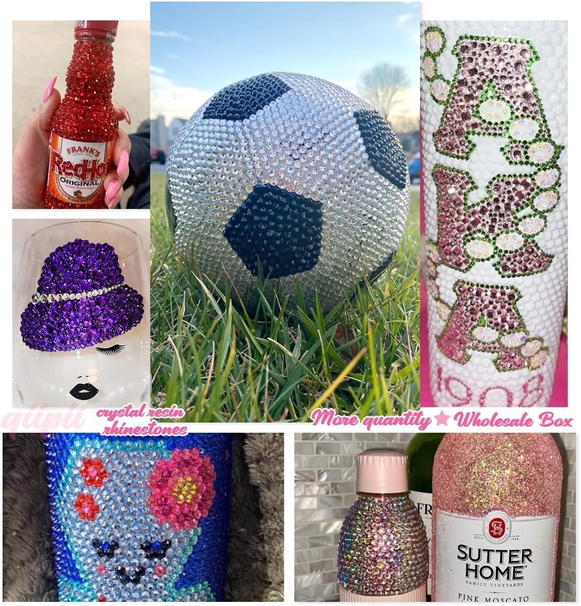 16000PCS AB Crystal Resin Rhinestones for Crafting White AB Flatback Stones 3mm 4mm 5mm Non-Hotfix Diamonds Crystals Gems Charms for Nails Face Eyes Makeup Body Tumblers Bottles Crafts Clothes Shoes