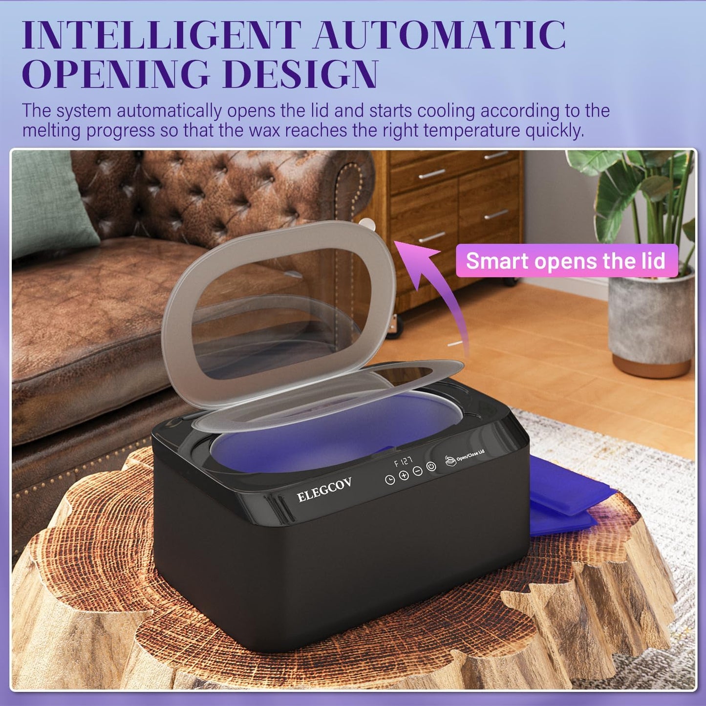 Paraffin Wax Machine for Hand and Feet, 4500ml Paraffin Warmer with 8 Pack Paraffin Wax Refills, Precision Temperature Control for Reservation Paraffin Wax Bath, Fast Wax Meltdown, Black