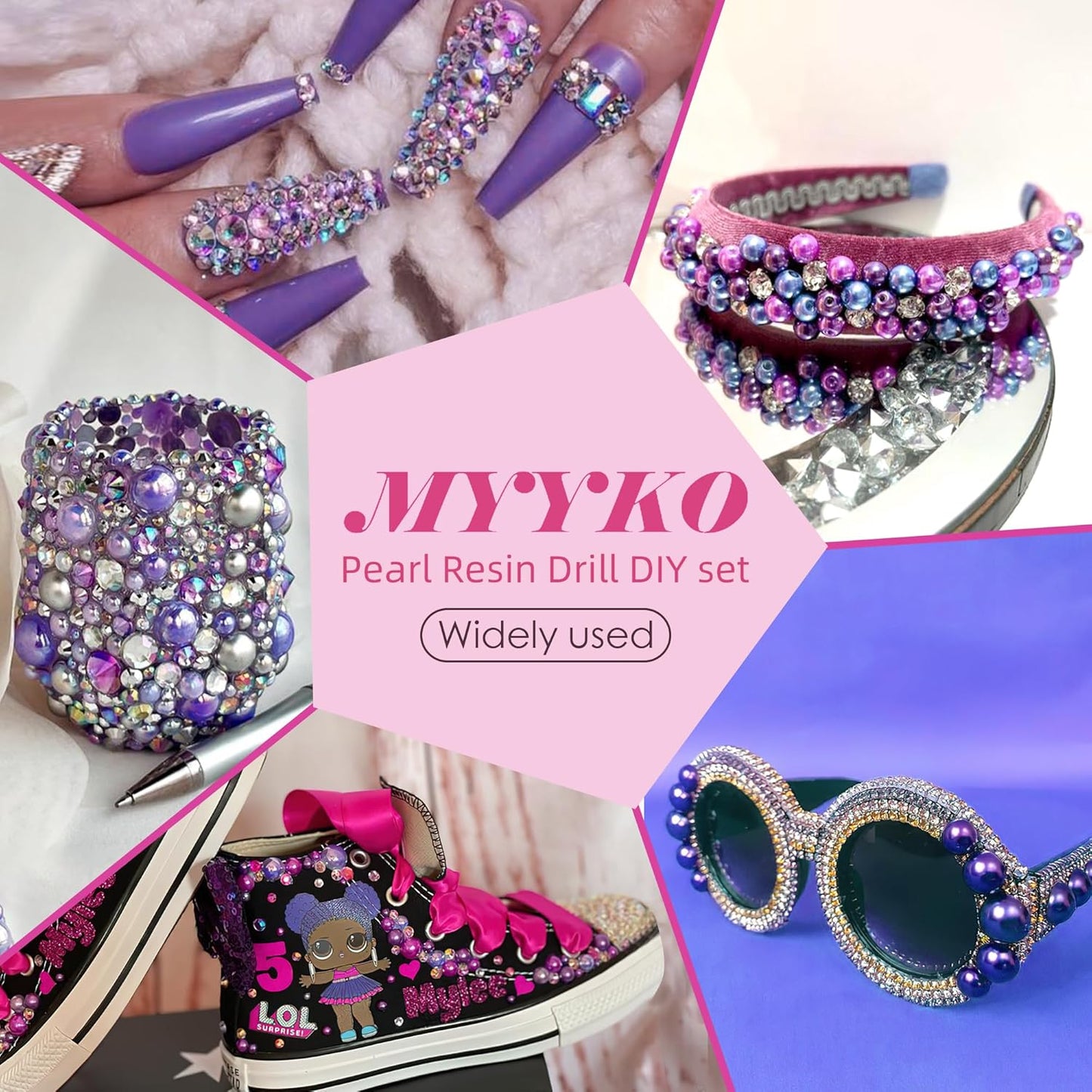 160g Dark Blue Flat Back Pearls Rhinestones for Crafts Mixed Size 3mm-10mm AB Color Round Half Pearls Flatback Pearl Beads and Resin Rhinestones Set for Face Art