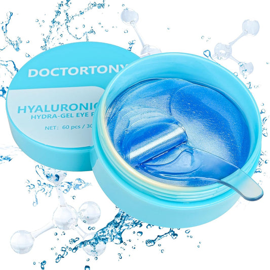 Under Eye Patches Masks - for Dark Circles, Puffy Eyes, Fine Lines, Wrinkles, Eye Bags Treatment with Collagen and Hyaluronic Acid, Moisturizing and Hydrating (60 Pcs)