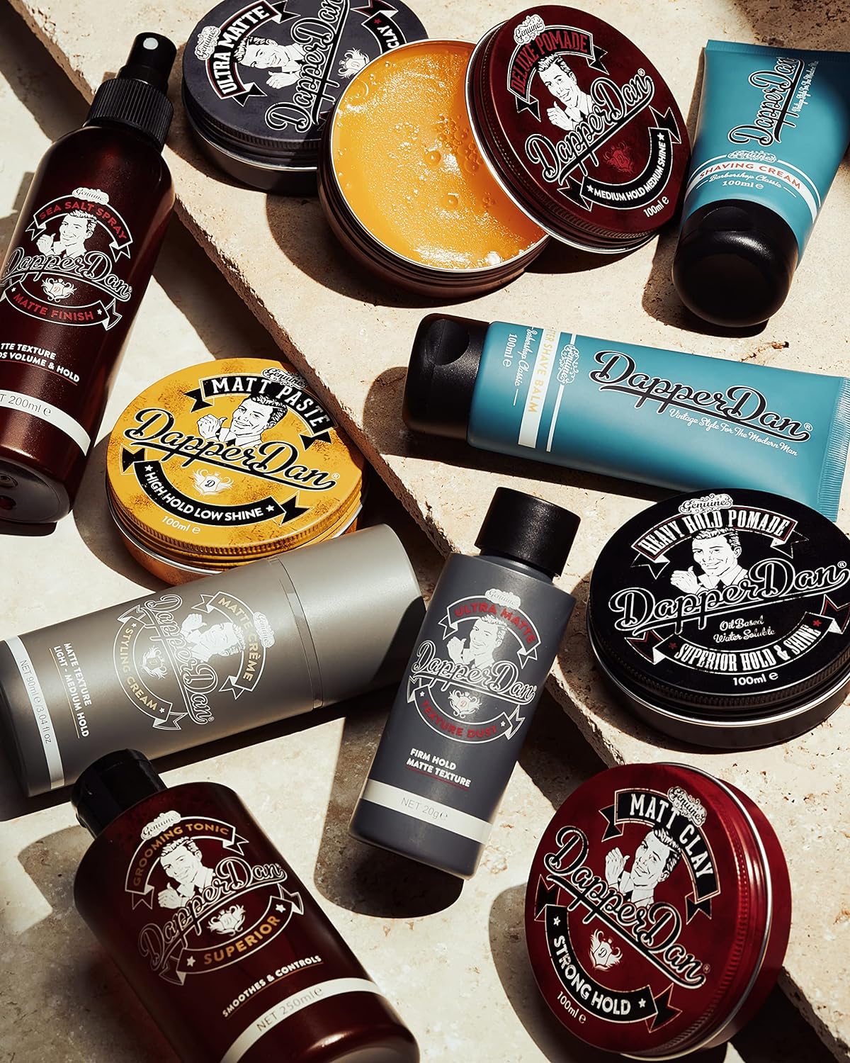 Dapper Dan Matt Paste, High Hold Low Shine Hair Paste for Men, Adds Texture with Flexible Hold for All Styles, Vintage Cologne Fragrance, 1 x 100ml