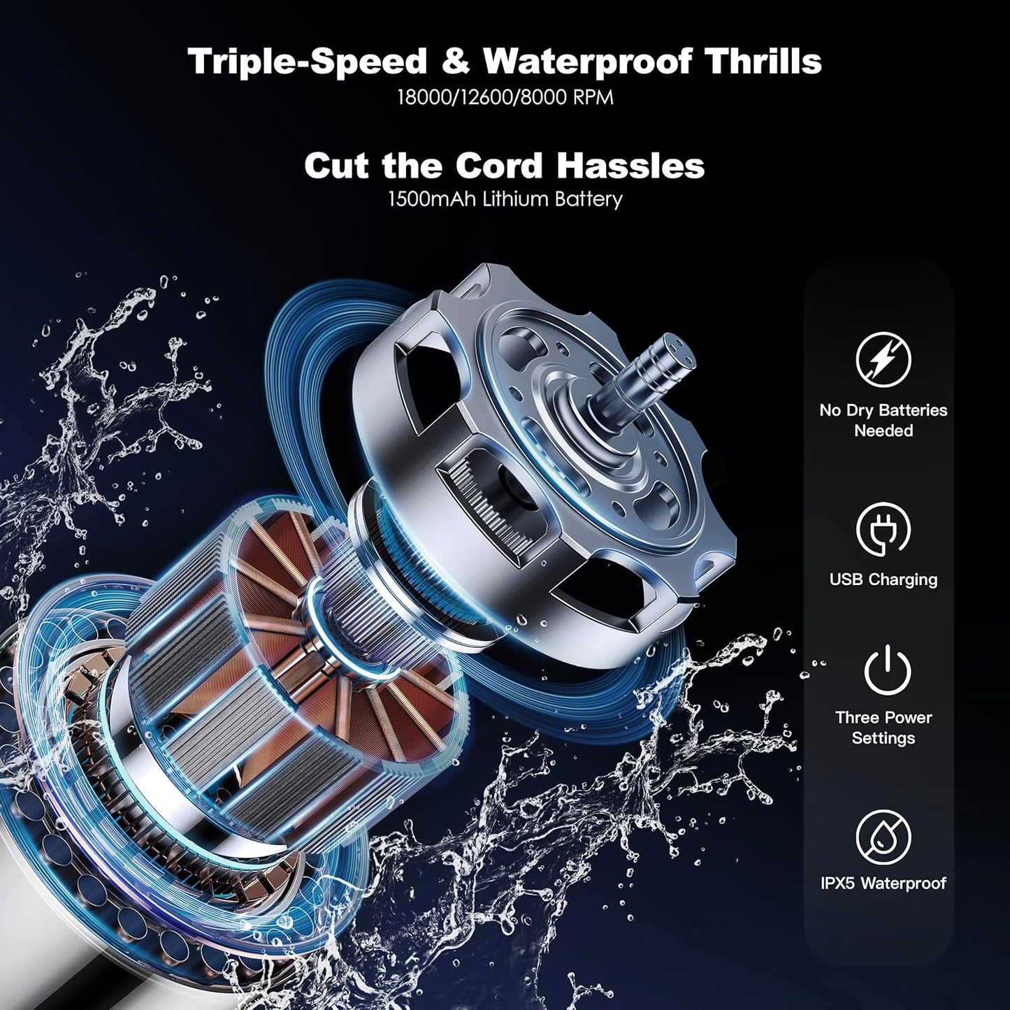 Electric Makeup Brush Cleaner & Dryer Machine, Upgraded Patented Universal Collar Fits 99% of Brush Shapes, Deep Clean & Quick Dry, Rechargeable & Portable for Travel & Home Use, Gift