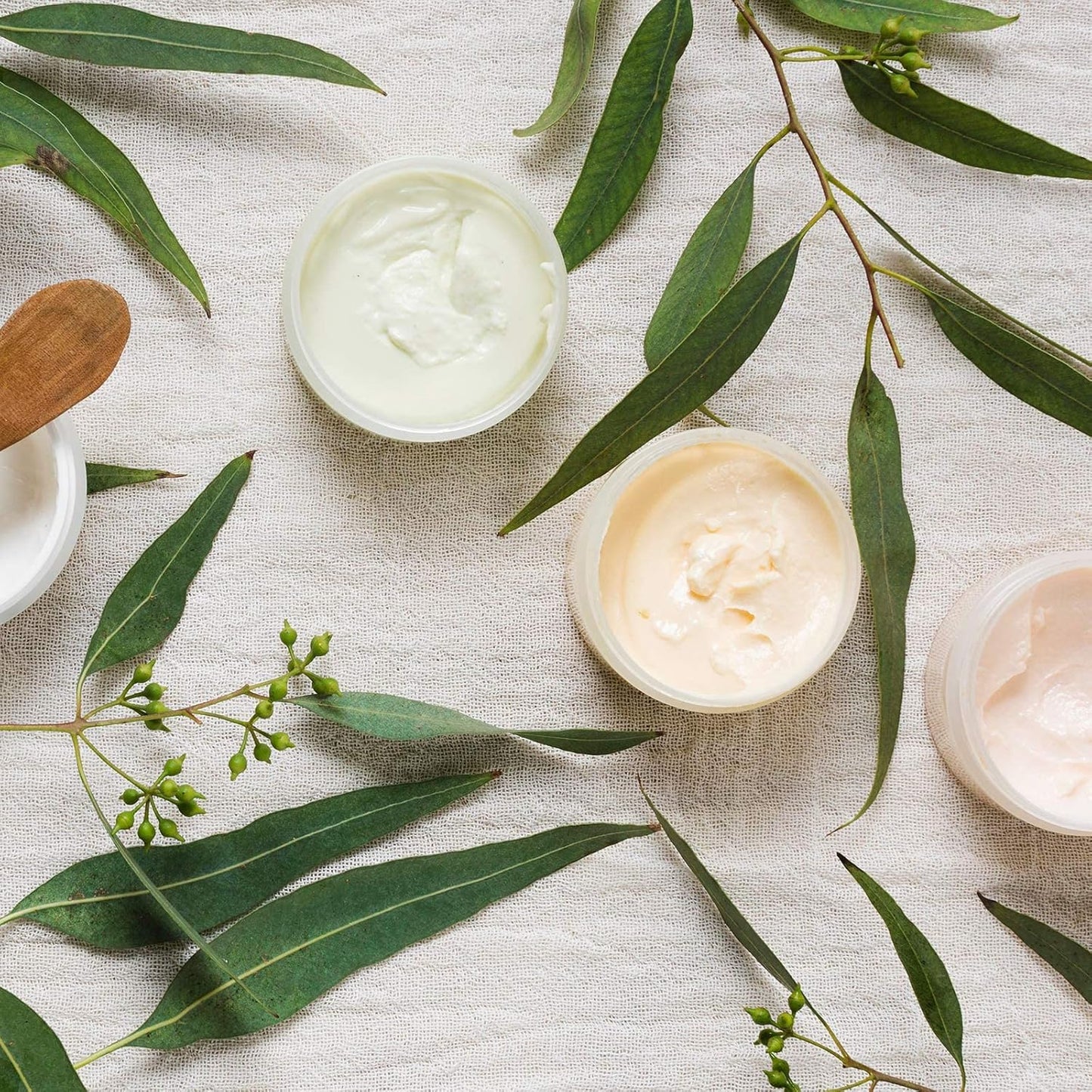 ﻿ ﻿ Eternal Moment 36 Pack 4 OZ Plastic Jars Round Clear Cosmetic Container Jars with Lids, Perfect for Lotion, Cream, Ointments, Makeup, Eye Shadow, Rhinestone, Samples, Pot, Travel Storage