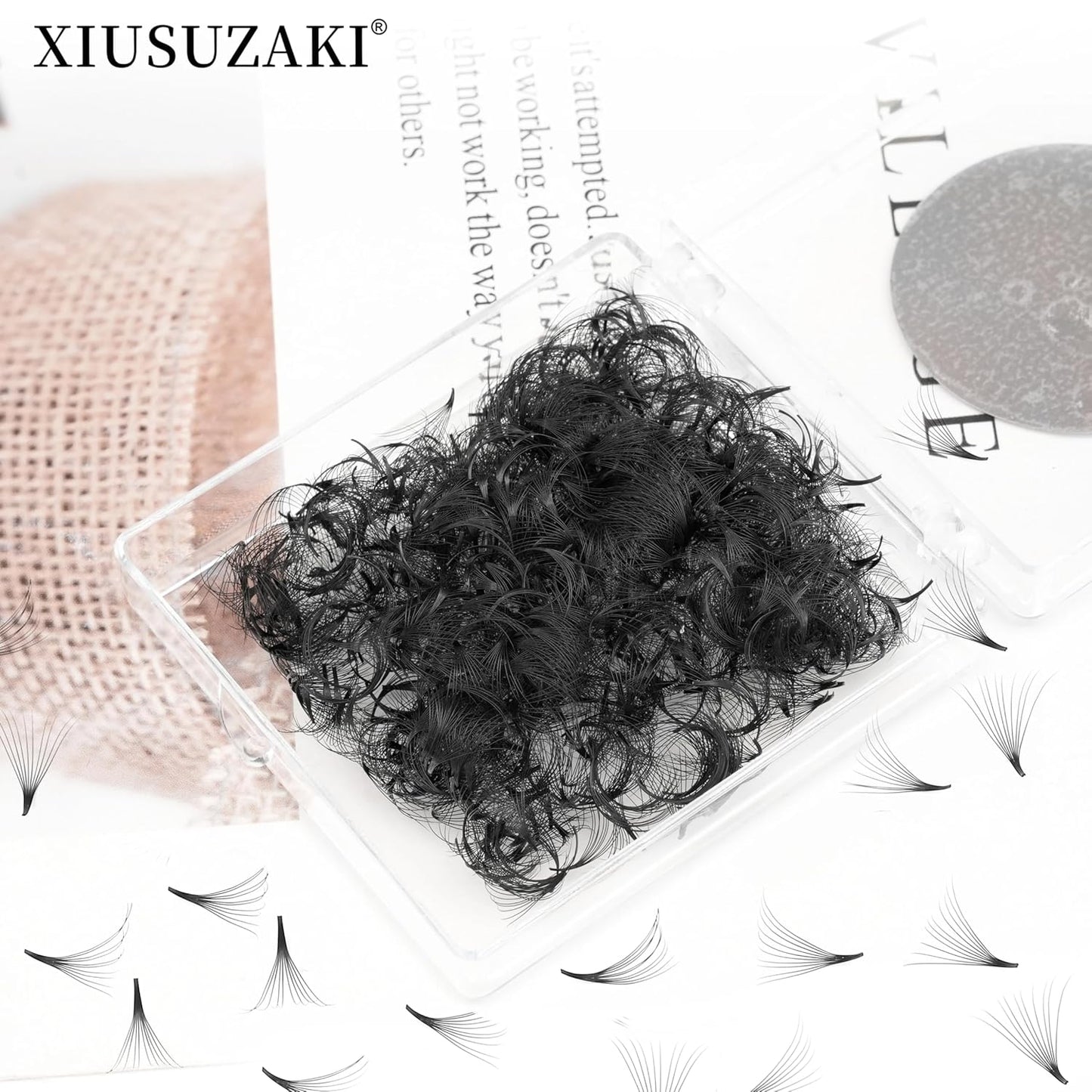 Premade Fans Eyelash Extensions 600 Fans 10D Premade Lash Fans Volume Lash Extensions 0.07 Thickness Eyelash Extension D Curl 10mm Fluffy Soft Handmade Loose Fan(600Fans-10D-0.07-D,10mm)