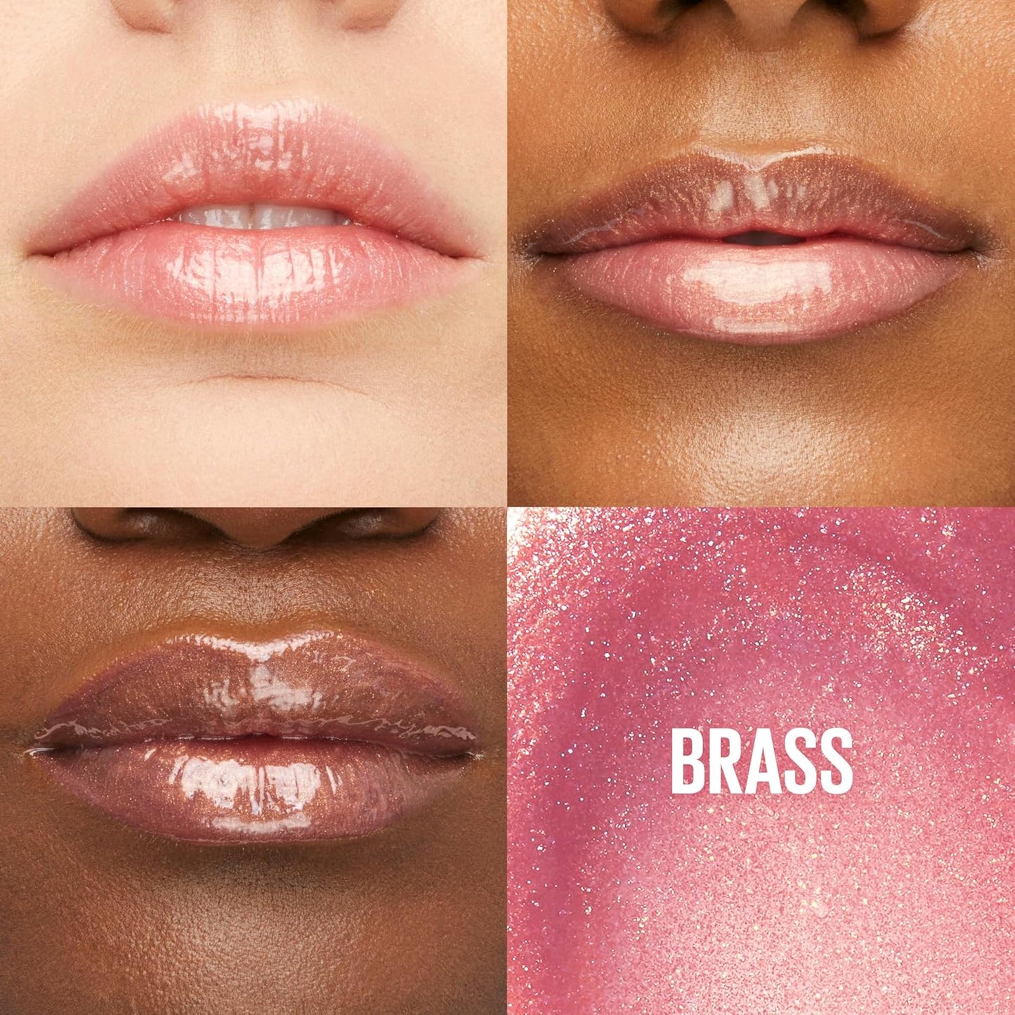 Maybelline Lifter Gloss, Hydrating Lip Gloss with Hyaluronic Acid, High Shine for Plumper Looking Lips, Brass, Pink Neutral, 0.18 Ounce