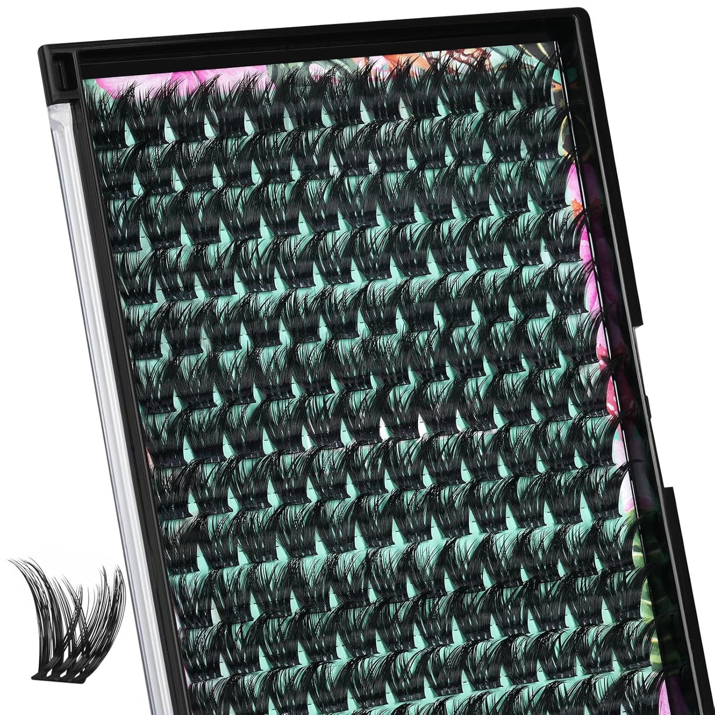 Lash Clusters Wet Look 168Pcs Eyelash Cluster Ultra-Thin Lash Band Eyelashes Extensions Spiky Anime Wide Span Lashes(Mallow,C-18mm)