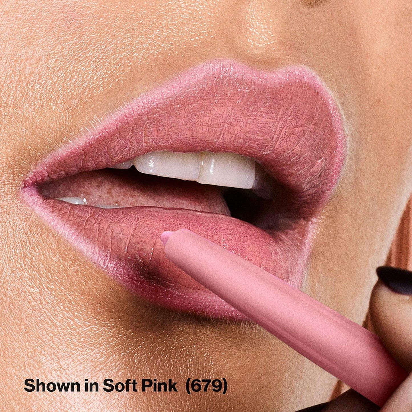 Revlon Colorstay Lip Liner Makeup with Built-In Sharpener, Longwear Rich Colors, Smooth Application, 679 Soft Pink, 0.01 oz