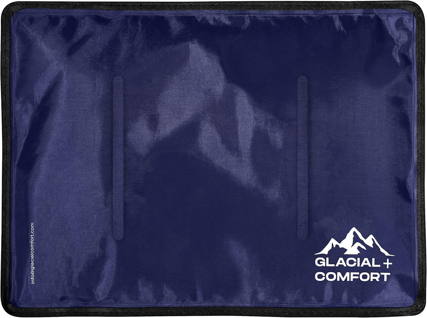 Glacial Comfort Large Gel Ice Pack for Injuries Reusable - (15" x 11") Cold Pads for Back Pain, Hip, Knee, Shoulder, Muscle Strains, Migraine & Postpartum Recovery, Flex Technology - Compression Pad.